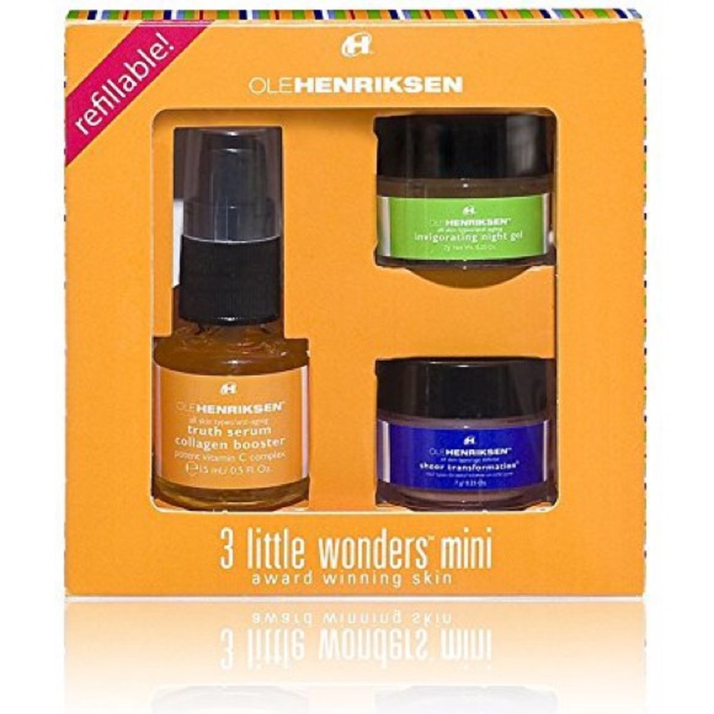 NEW Ole Henriksen 3 Little Wonders Set Refillable